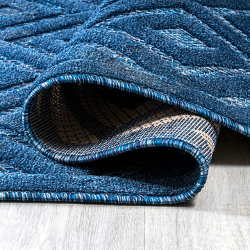 Portmany Neutral Diamond Trellis Indoor/outdoor Area Rug